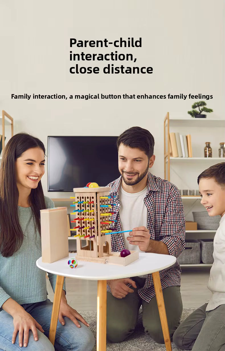 Montessori Children Wooden Balance Tower Pisa Stick Game Educational Parent-Child Interactive Playing Gift Toys for Kids Boys