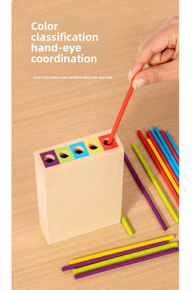 Montessori Children Wooden Balance Tower Pisa Stick Game Educational Parent-Child Interactive Playing Gift Toys for Kids Boys