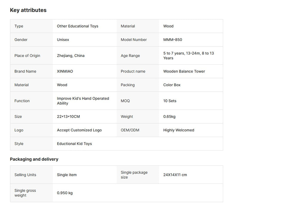 Montessori Children Wooden Balance Tower Pisa Stick Game Educational Parent-Child Interactive Playing Gift Toys for Kids Boys