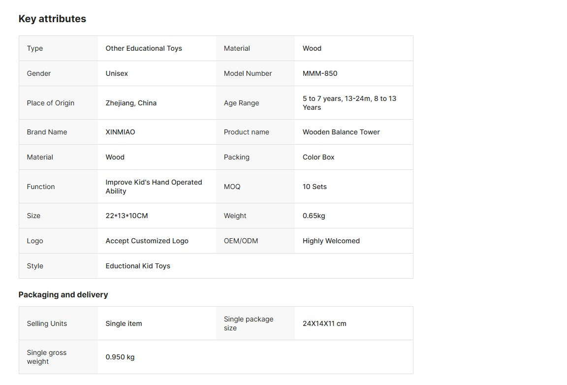 Montessori Children Wooden Balance Tower Pisa Stick Game Educational Parent-Child Interactive Playing Gift Toys for Kids Boys